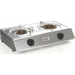 Thermogatz KS 2S Επιτραπέζια Εστία Υγραερίου (01.100.034) Διπλή Inox